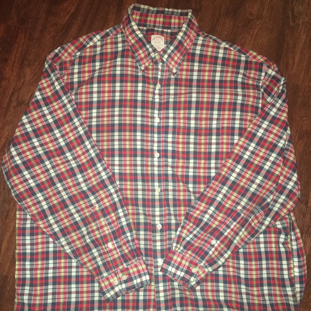 Brooks Brothers XXL Casual plaid button up shirt